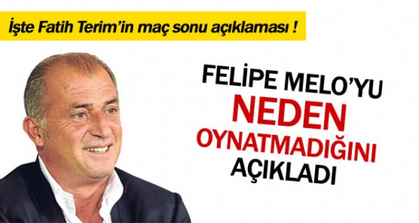 Terim'den Melo aklamas!